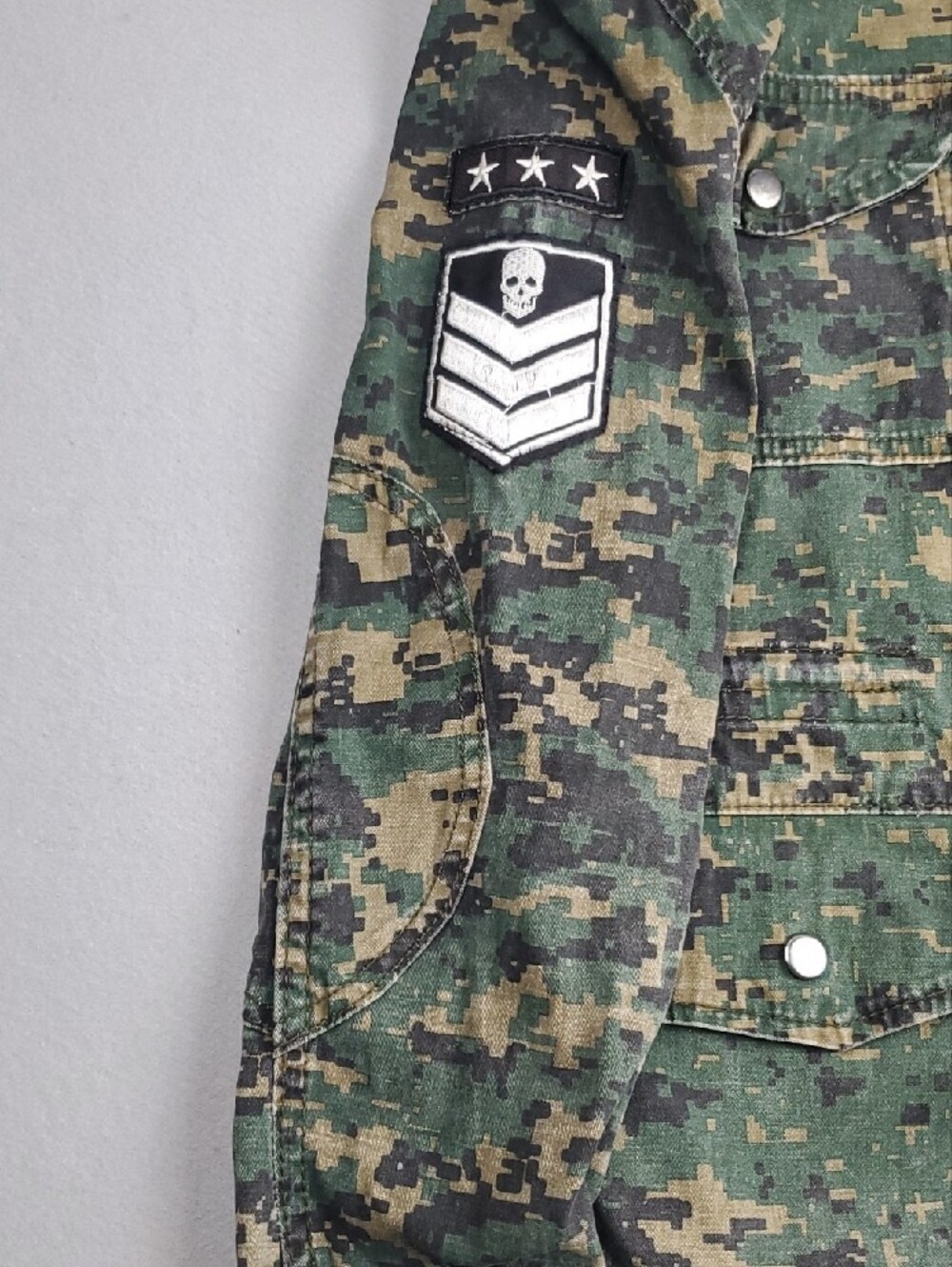Superdry Camo Jacket British Design/Japanese Spirit with Patch Logo M - Picture 4 of 16